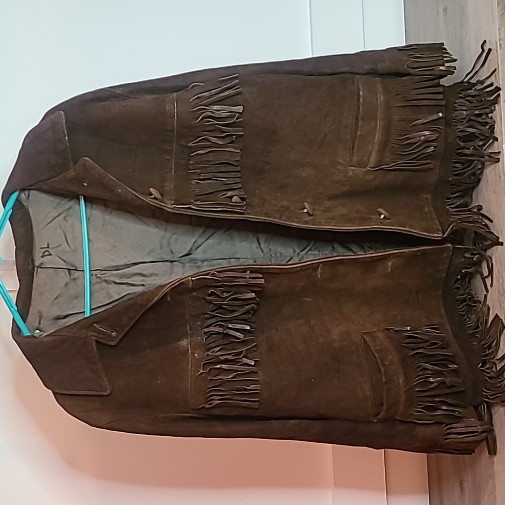 Vintage Suede Fringe Jacket